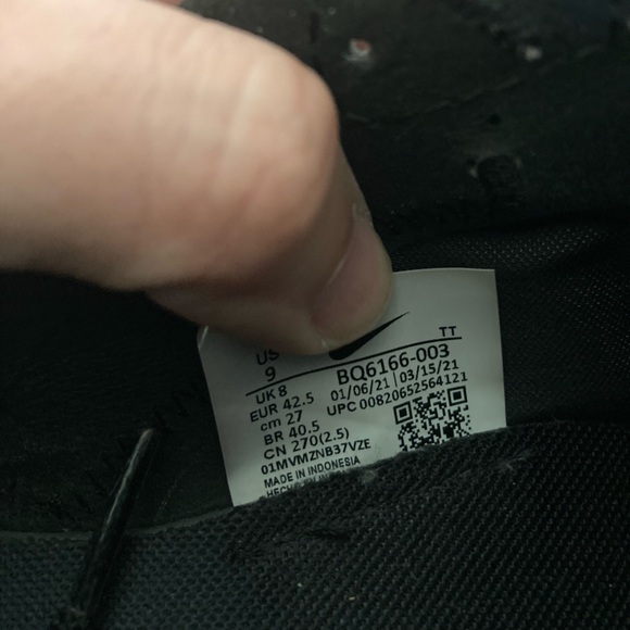 Nike React Element 55 Running Sneaker Mens US Size 9.5 Shoes - Black BQ6166-003 - Picture 5 of 5